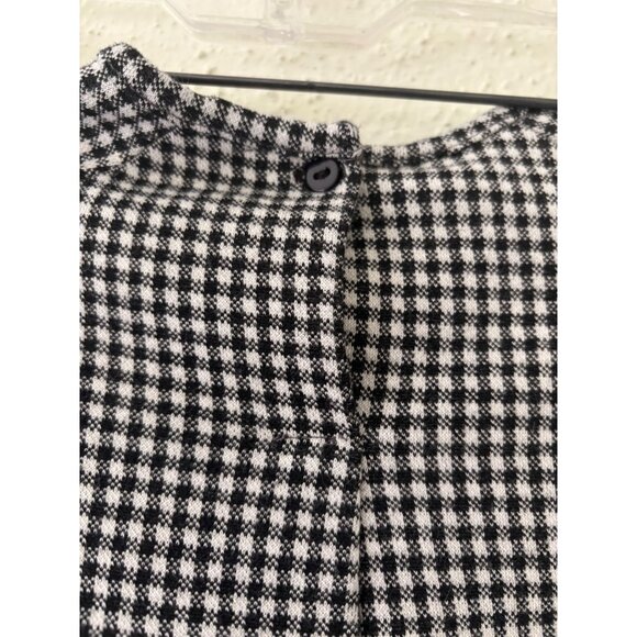 Zara Black White Houndstooth Jacquard Short Sleeve Dress 5 Years - Picture 11 of 12